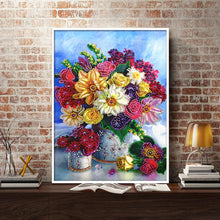Load image into Gallery viewer, Flower 30*40CM(Canvas) Special Shaped Drill Diamond Painting