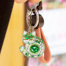 Load image into Gallery viewer, 4pcs DIY Full Drill Special Shaped Diamond Painting Cat Keychain Pendant