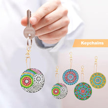 Load image into Gallery viewer, 4pcs DIY Full Special-Shaped Diamond Painting Bag Pendant Mandala Keychains