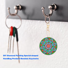 Load image into Gallery viewer, 4pcs DIY Full Special-Shaped Diamond Painting Bag Pendant Mandala Keychains