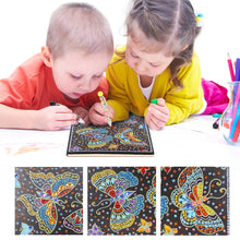 Load image into Gallery viewer, DIY Butterfly Special Shaped Diamond Painting 50 Pages A5 Notebook Notepad