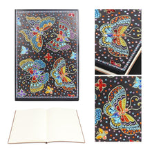 Load image into Gallery viewer, DIY Butterfly Special Shaped Diamond Painting 50 Pages A5 Notebook Notepad