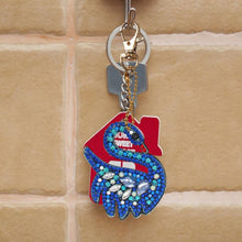 Load image into Gallery viewer, 4pcs DIY Full Drill Special Shaped Diamond Painting Swan Shape Keyring Gift