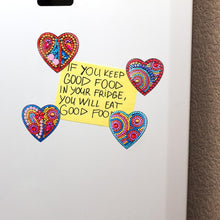 Load image into Gallery viewer, 4pcs DIY Full Drill Special Shaped Heart Diamond Painting Fridge Magnet