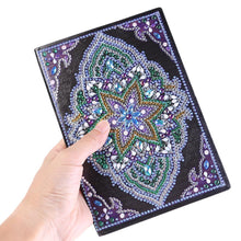 Load image into Gallery viewer, DIY Mandala Special Shaped Diamond Painting 50 Pages A5 Notebook Sketchbook