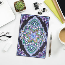 Load image into Gallery viewer, DIY Mandala Special Shaped Diamond Painting 50 Pages A5 Notebook Sketchbook
