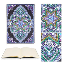 Load image into Gallery viewer, DIY Mandala Special Shaped Diamond Painting 50 Pages A5 Notebook Sketchbook