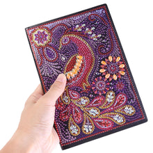 Load image into Gallery viewer, DIY Peafowl Special Shaped Diamond Painting 50 Pages A5 Students Sketchbook