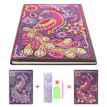 Load image into Gallery viewer, DIY Peafowl Special Shaped Diamond Painting 50 Pages A5 Students Sketchbook
