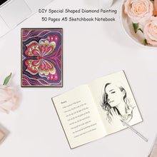 Load image into Gallery viewer, DIY Butterfly Special Shaped Diamond Painting 50 Pages A5 Sketchbook Gifts