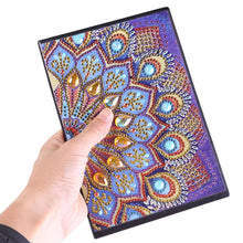 Load image into Gallery viewer, DIY Mandala Special Shaped Diamond Painting 50 Pages Notepad A5 Sketchbook
