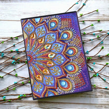 Load image into Gallery viewer, DIY Mandala Special Shaped Diamond Painting 50 Pages Notepad A5 Sketchbook