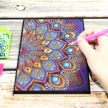 Load image into Gallery viewer, DIY Mandala Special Shaped Diamond Painting 50 Pages Notepad A5 Sketchbook