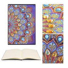 Load image into Gallery viewer, DIY Mandala Special Shaped Diamond Painting 50 Pages Notepad A5 Sketchbook