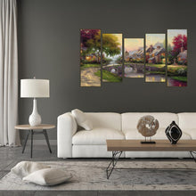 Load image into Gallery viewer, 5Pcs 95*45CM(Canvas) Full Round Drill Diamond Painting