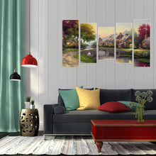Load image into Gallery viewer, 5Pcs 95*45CM(Canvas) Full Round Drill Diamond Painting