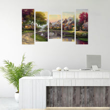 Load image into Gallery viewer, 5Pcs 95*45CM(Canvas) Full Round Drill Diamond Painting