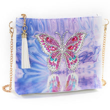 Load image into Gallery viewer, DIY Butterfly Special Shaped Diamond Painting Leather Chain Shoulder Bags