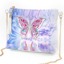 Load image into Gallery viewer, DIY Butterfly Special Shaped Diamond Painting Leather Chain Shoulder Bags