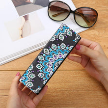 Load image into Gallery viewer, DIY Diamond Painting Eye Glasses Case Travel Leather Sunglasses Storage Box