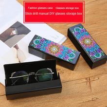 Load image into Gallery viewer, DIY Diamond Painting Leather Eye Glasses Box Travel Sunglasses Storage Case