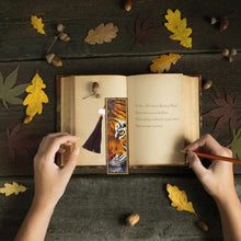 Load image into Gallery viewer, DIY Special Shaped Diamond Painting Leather Bookmark Tassel Book Marks Gift
