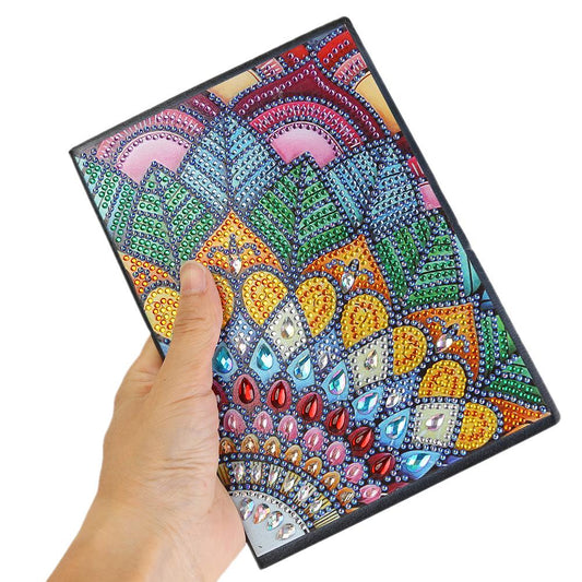 DIY Colorful Special Shaped Diamond Painting 50 Page A5 Sketchbook Notebook