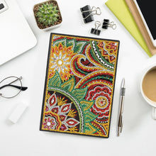 Load image into Gallery viewer, DIY Mandala Special Shaped Diamond Painting 50 Pages Sketchbook A5 Notebook