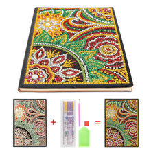 Load image into Gallery viewer, DIY Mandala Special Shaped Diamond Painting 50 Pages Sketchbook A5 Notebook