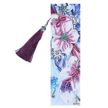 Load image into Gallery viewer, DIY Flower Special Shaped Diamond Painting Leather Tassel Bookmark Crafts