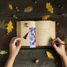 Load image into Gallery viewer, DIY Flower Special Shaped Diamond Painting Leather Tassel Bookmark Crafts