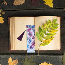 Load image into Gallery viewer, DIY Flower Special Shaped Diamond Painting Leather Tassel Bookmark Crafts