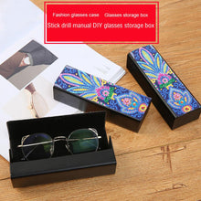 Load image into Gallery viewer, DIY Diamond Painting Leather Eyeglasses Storage Box Case Sunglasses Holder