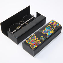 Load image into Gallery viewer, DIY Butterfly Diamond Painting Leather Eye Glasses Box Sunglasses Holder