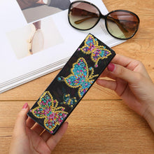 Load image into Gallery viewer, DIY Butterfly Diamond Painting Leather Eye Glasses Box Sunglasses Holder