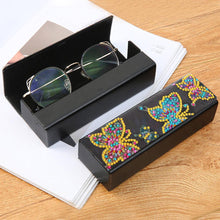 Load image into Gallery viewer, DIY Butterfly Diamond Painting Leather Eye Glasses Box Sunglasses Holder
