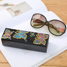 Load image into Gallery viewer, DIY Butterfly Diamond Painting Leather Eye Glasses Box Sunglasses Holder