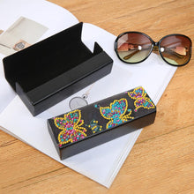 Load image into Gallery viewer, DIY Butterfly Diamond Painting Leather Eye Glasses Box Sunglasses Holder