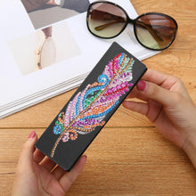 Load image into Gallery viewer, DIY Diamond Painting Leather Sunglasses Storage Box Portable Glasses Case