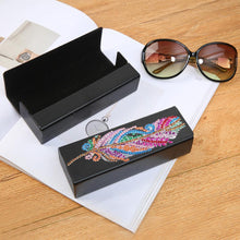 Load image into Gallery viewer, DIY Diamond Painting Leather Sunglasses Storage Box Portable Glasses Case