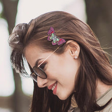 Load image into Gallery viewer, 3pcs DIY Diamond Painting Hair Clip Butterfly Rhinestone Bobby Pin Headwear