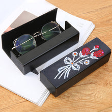 Load image into Gallery viewer, DIY Diamond Painting Leather Eye Glasses Box Travel Sunglasses Storage Case