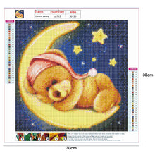 Load image into Gallery viewer, Moon Bear 30x30cm(canvas) full round drill diamond painting