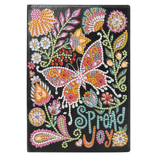 Load image into Gallery viewer, DIY Special Shaped Diamond Painting Butterfly 50 Pages A5 Painting Notebook