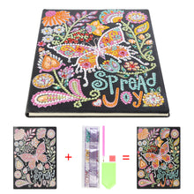 Load image into Gallery viewer, DIY Special Shaped Diamond Painting Butterfly 50 Pages A5 Painting Notebook