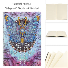 Load image into Gallery viewer, DIY Butterfly Special Shape Diamond Painting 50 Pages A5 Student Sketchbook