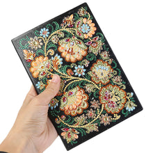 Load image into Gallery viewer, DIY Flower Special Shaped Diamond Painting 50 Pages A5 Sketchbook Notebook