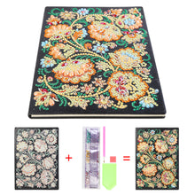 Load image into Gallery viewer, DIY Flower Special Shaped Diamond Painting 50 Pages A5 Sketchbook Notebook