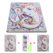 Load image into Gallery viewer, DIY Elephant Special Shaped Diamond Painting 50 Page A5 Notebook Sketchbook