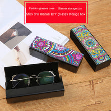 Load image into Gallery viewer, DIY Diamond Pinting Leather Eye Glasses Storage Box Sunglasses Organizer